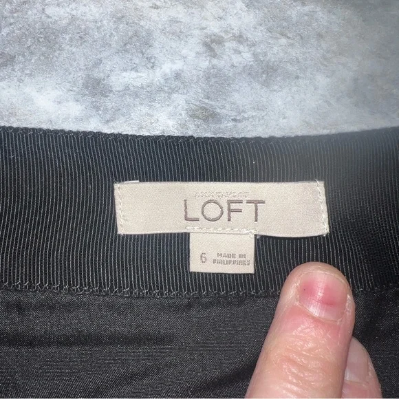 Ann Taylor LOFT Yellow Blue Black Tribal Print Short A-Line Skirt Women’s Size 6 - Picture 9 of 10